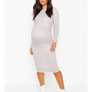 Boohoo Maternity Midi Dress